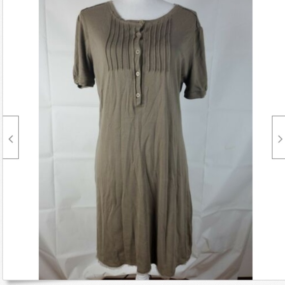 Linq Dresses & Skirts - NWT Linq Dress Shirt Sz L Midi Green Stretch Modal
